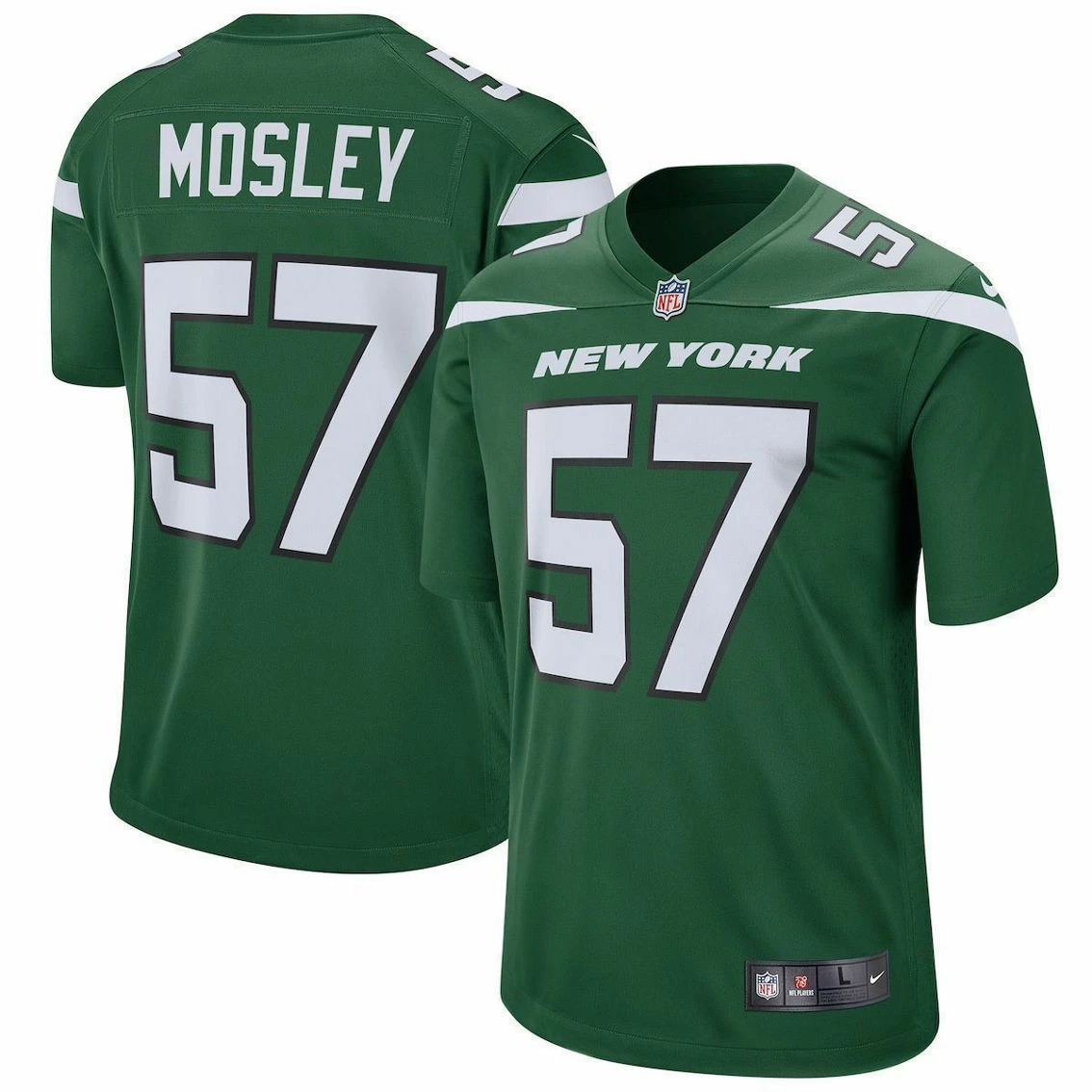 Nike Men's C.J. Mosley Gotham Green New York Jets Game Jersey - Image 2