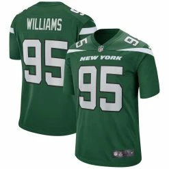 Nike Men's Quinnen Williams Gotham Green New York Jets Game Jersey