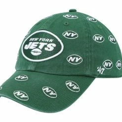 '47 Women's Green New York Jets Confetti Clean Up Adjustable Hat
