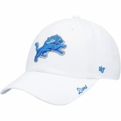 '47 Women's White Detroit Lions Miata Clean Up Logo Adjustable Hat