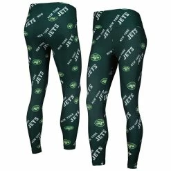 Concepts Sport Women's Green New York Jets Breakthrough Allover Print Leggings