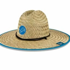 New Era Men's Natural Detroit Lions 2022 NFL Training Camp Official Straw Lifeguard Hat