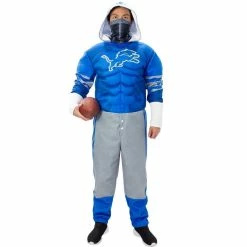 Jerry Leigh Men's Blue Detroit Lions Game Day Costume