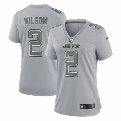 Nike Women's Zach Wilson Gray New York Jets Atmosphere Fashion Game Jersey