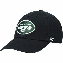 '47 Men's Black New York Jets Secondary Clean Up Adjustable Hat