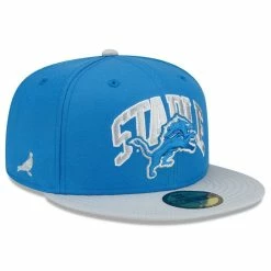 New Era X Staple Men's Blue/Gray Detroit Lions NFL X Collection 59FIFTY Fitted Hat