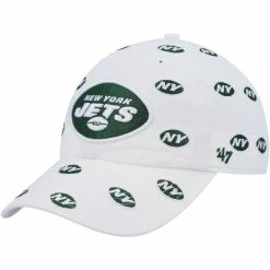 '47 Women's White New York Jets Confetti Clean Up Adjustable Hat