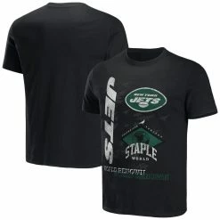 Staple Men's NFL X Black New York Jets World Renowned T-Shirt