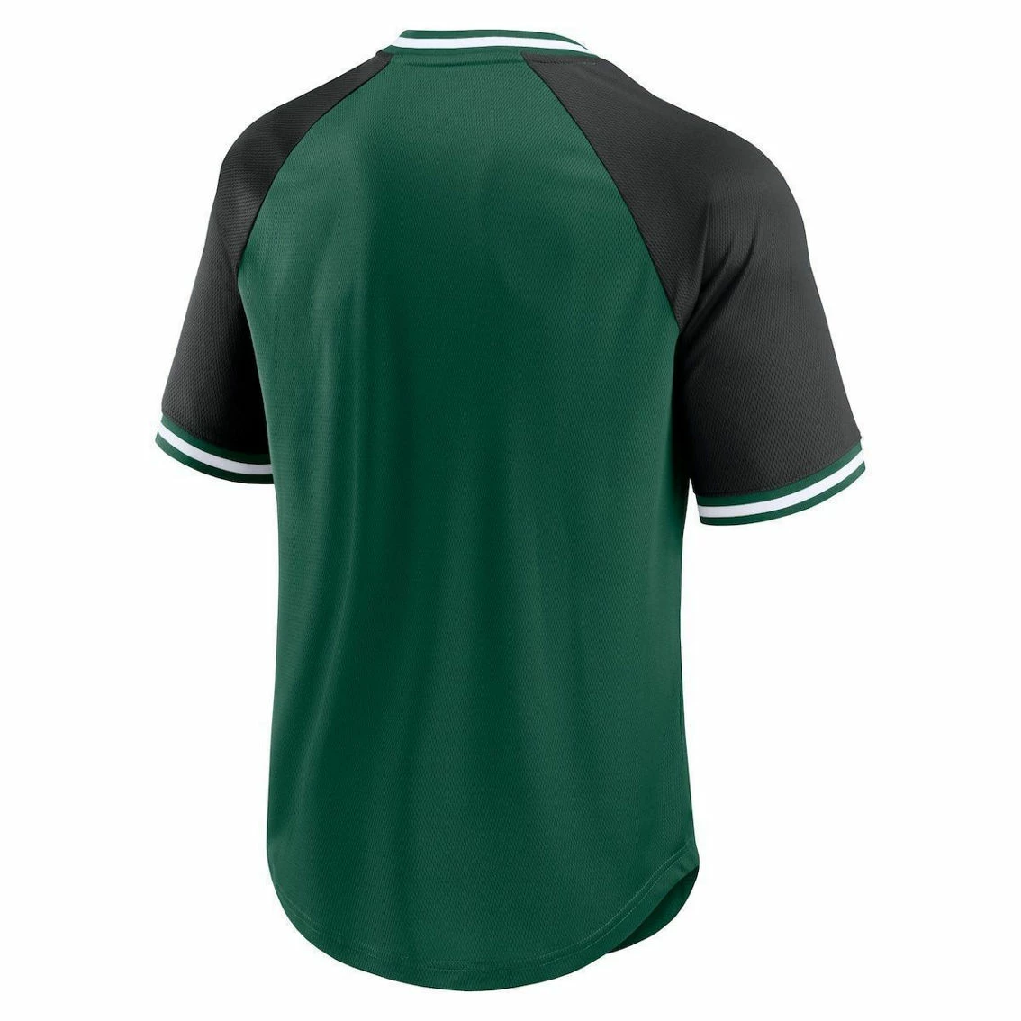 Fanatics Branded Men's Green/Black New York Jets Second Wind Raglan V-Neck T-Shirt - Image 4