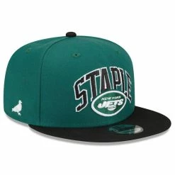 New Era X Staple Men's Green/Black New York Jets NFL X Collection 9FIFTY Snapback Adjustable Hat