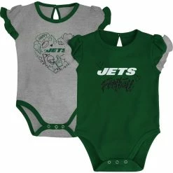 Outerstuff Newborn & Infant Green/Black New York Jets Too Much Love Two-Piece Bodysuit Set
