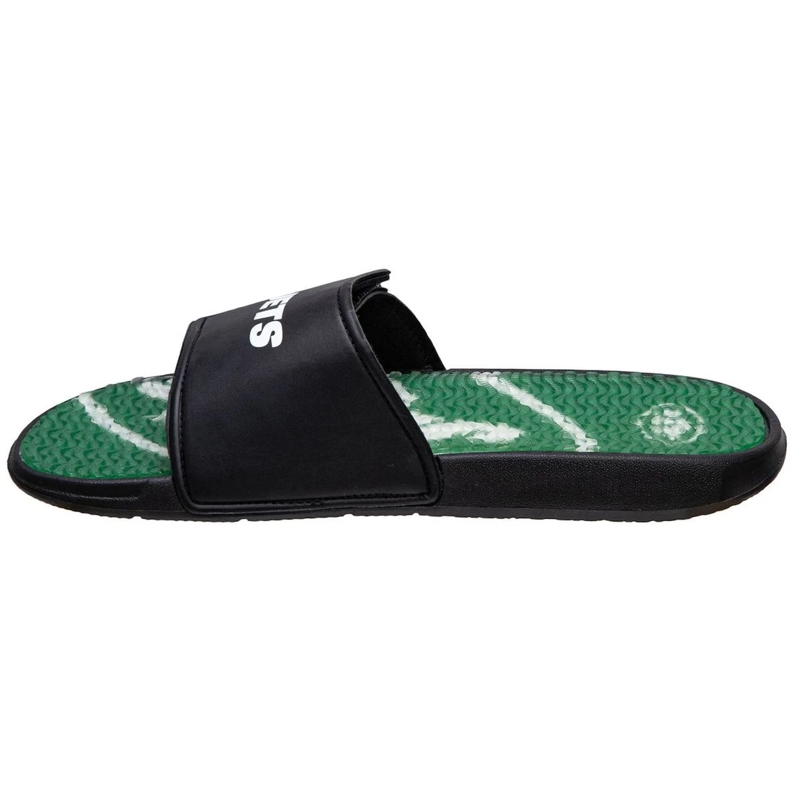 Men's FOCO New York Jets Wordmark Gel Slide Sandals - Image 3