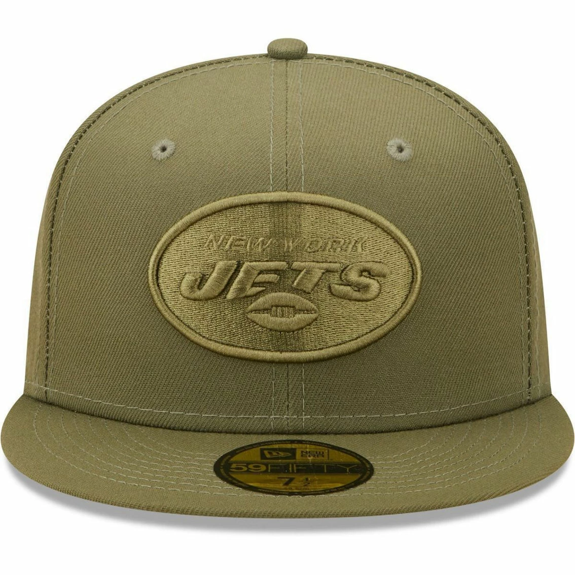 New Era Men's Olive New York Jets Color Pack 59FIFTY Fitted Hat - Image 3