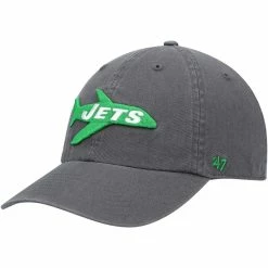 '47 Men's Charcoal New York Jets Clean Up Legacy Adjustable Hat