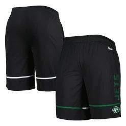 New Era Men's Black New York Jets Combine Authentic Rusher Training Shorts