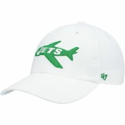 '47 Men's White New York Jets Clean Up Legacy Adjustable Hat