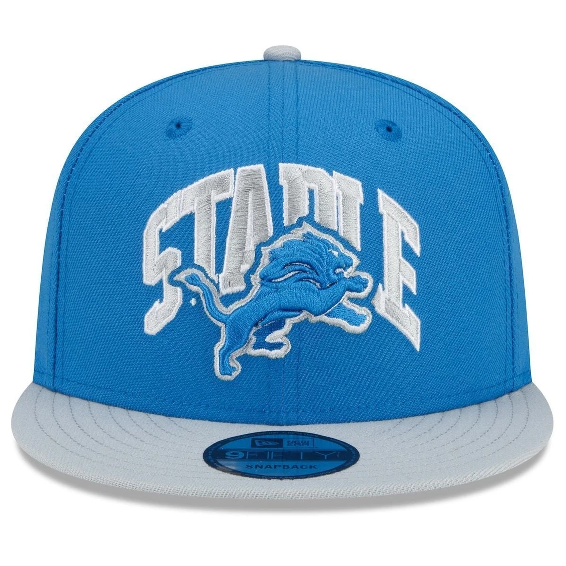 New Era X Staple Men's Blue/Gray Detroit Lions NFL X Collection 9FIFTY Snapback Adjustable Hat - Image 3