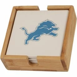 The Memory Company Detroit Lions Four-Pack Team Logo Square Coaster Set