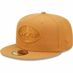 New Era Men's Brown New York Jets Team Color Pack 59FIFTY Fitted Hat