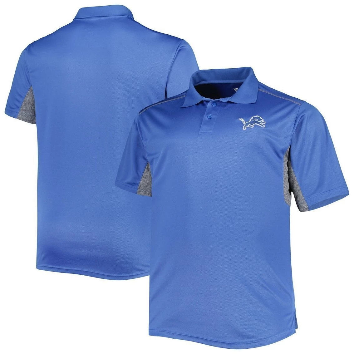 Profile Men's Blue Detroit Lions Big & Tall Team Color Polo