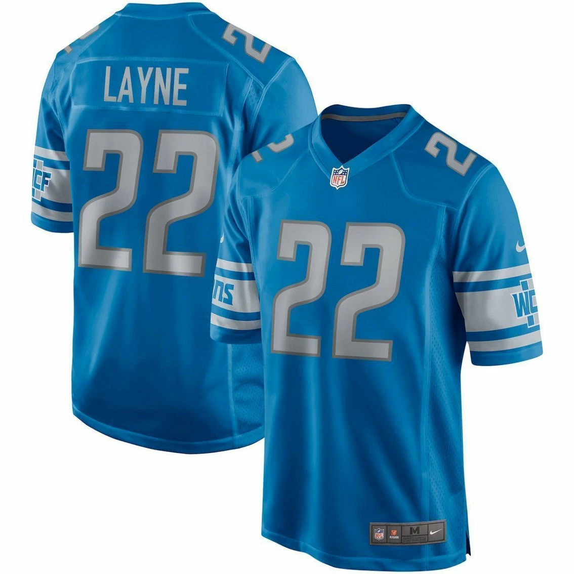 Nike Men's Bobby Layne Blue Detroit Lions Game Retired Player Jersey - Image 2