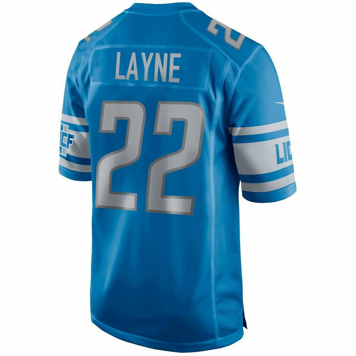 Nike Men's Bobby Layne Blue Detroit Lions Game Retired Player Jersey - Image 4