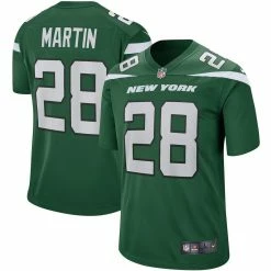 Nike Men's Curtis Martin Gotham Green New York Jets Game Retired Player Jersey