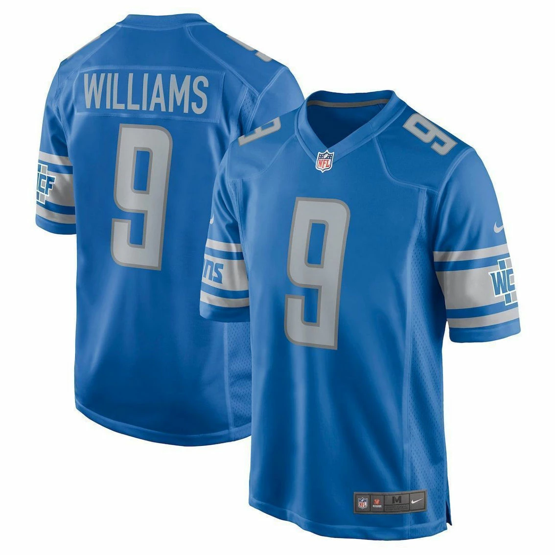 Nike Men's Jameson Williams Blue Detroit Lions Player Game Jersey