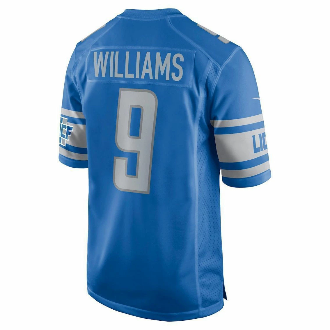 Nike Men's Jameson Williams Blue Detroit Lions Player Game Jersey - Image 4