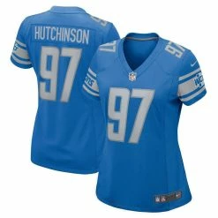 Nike Women's Aidan Hutchinson Blue Detroit Lions Game Jersey