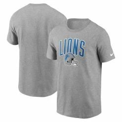 Nike Men's Heathered Gray Detroit Lions Team Athletic T-Shirt