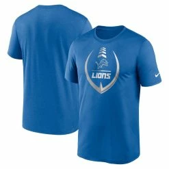 Nike Men's Blue Detroit Lions Icon Legend Performance T-Shirt