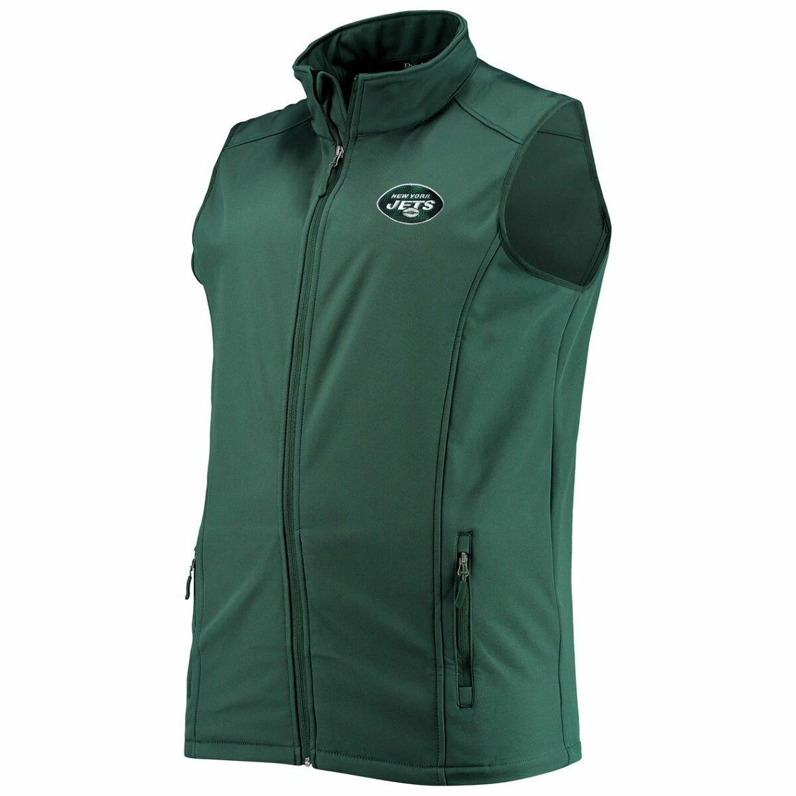 Dunbrooke Men's Green New York Jets Big & Tall Archer Softshell Full-Zip Vest - Image 3