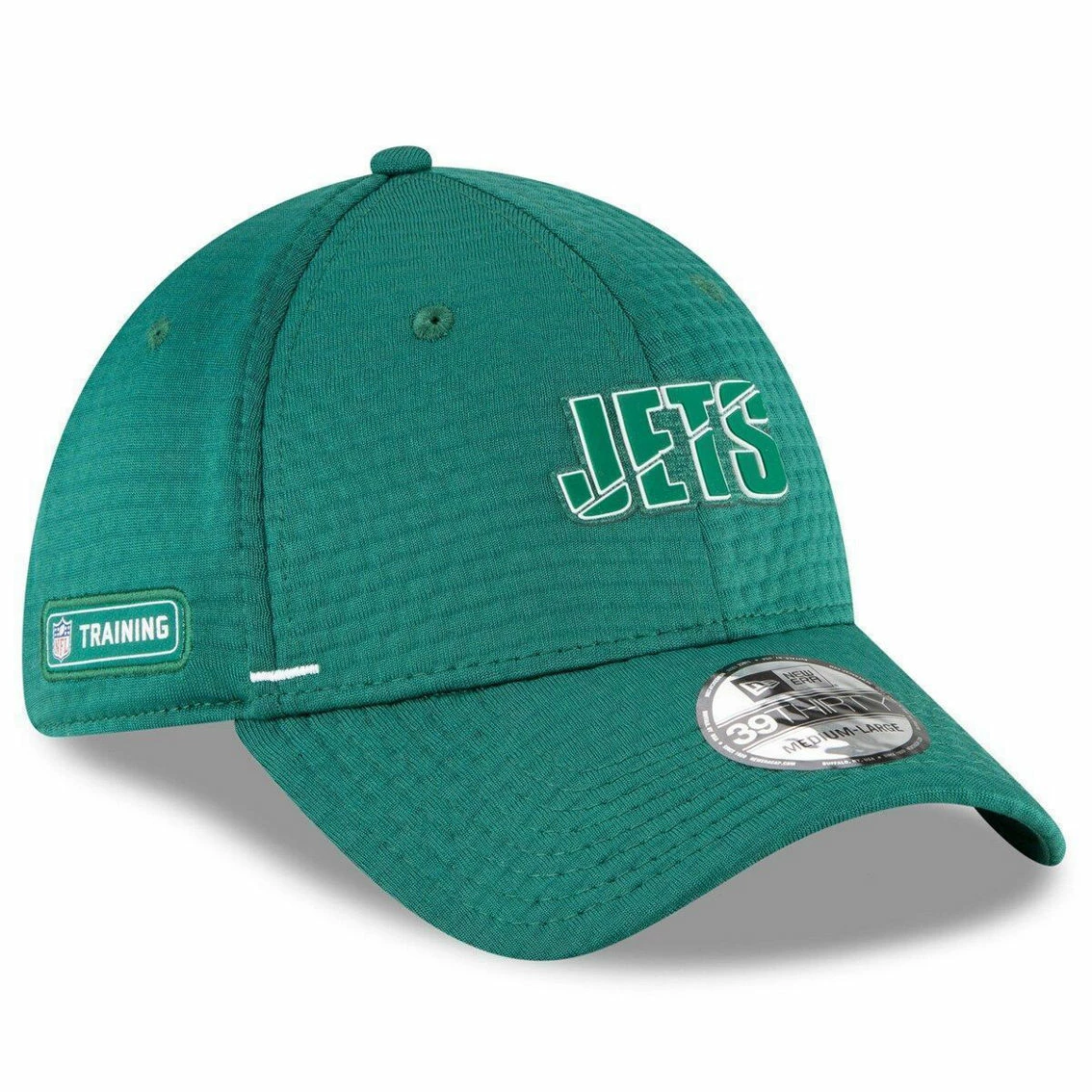 New Era Men's Green New York Jets 2020 NFL Summer Sideline Official 39THIRTY Flex Hat - Image 2