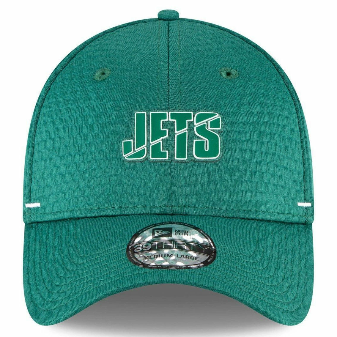 New Era Men's Green New York Jets 2020 NFL Summer Sideline Official 39THIRTY Flex Hat - Image 3