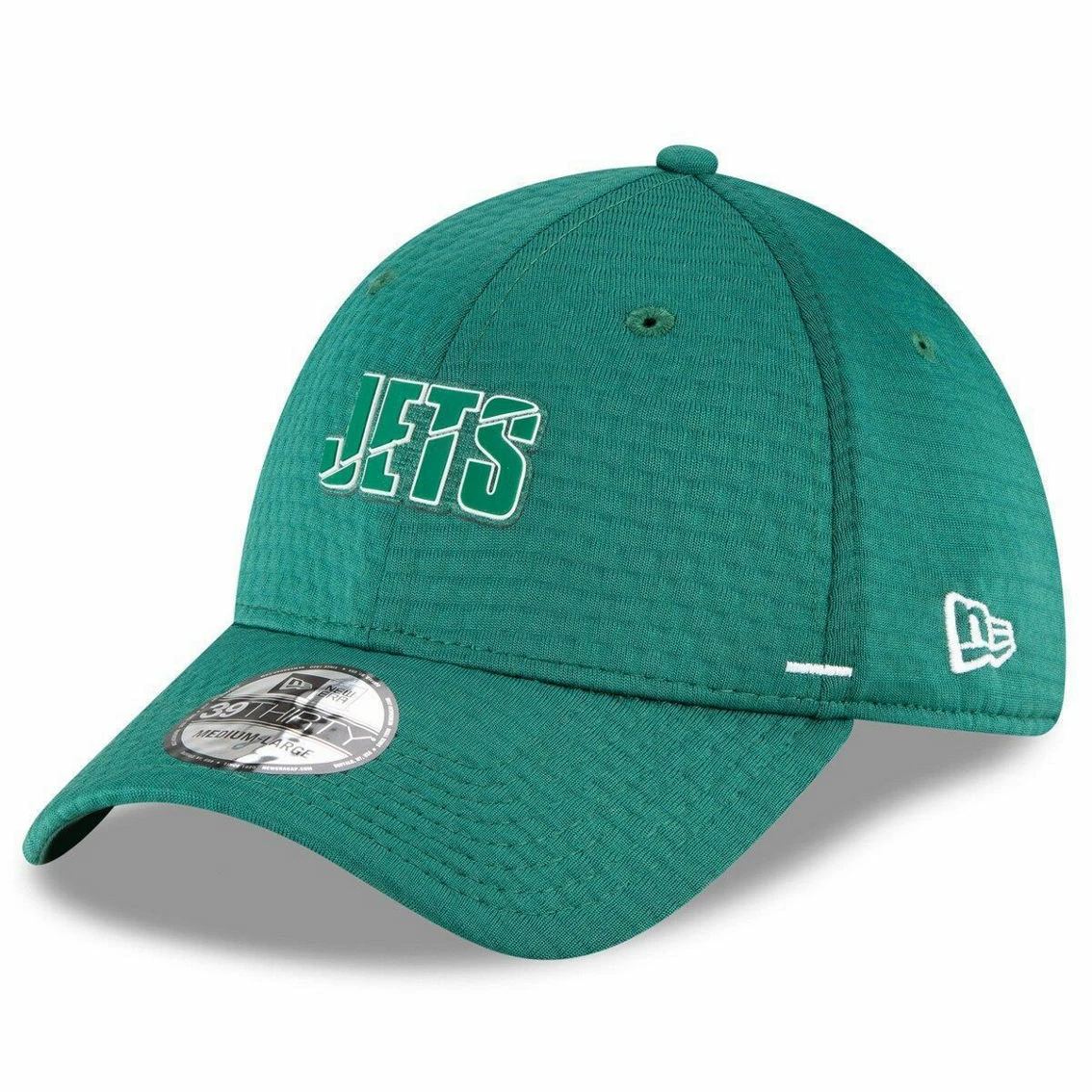 New Era Men's Green New York Jets 2020 NFL Summer Sideline Official 39THIRTY Flex Hat - Image 4