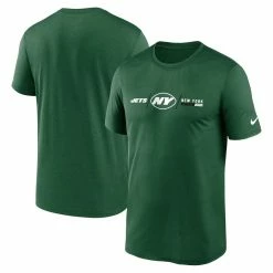 Nike Men's Green New York Jets Horizontal Lockup Legend Performance T-Shirt