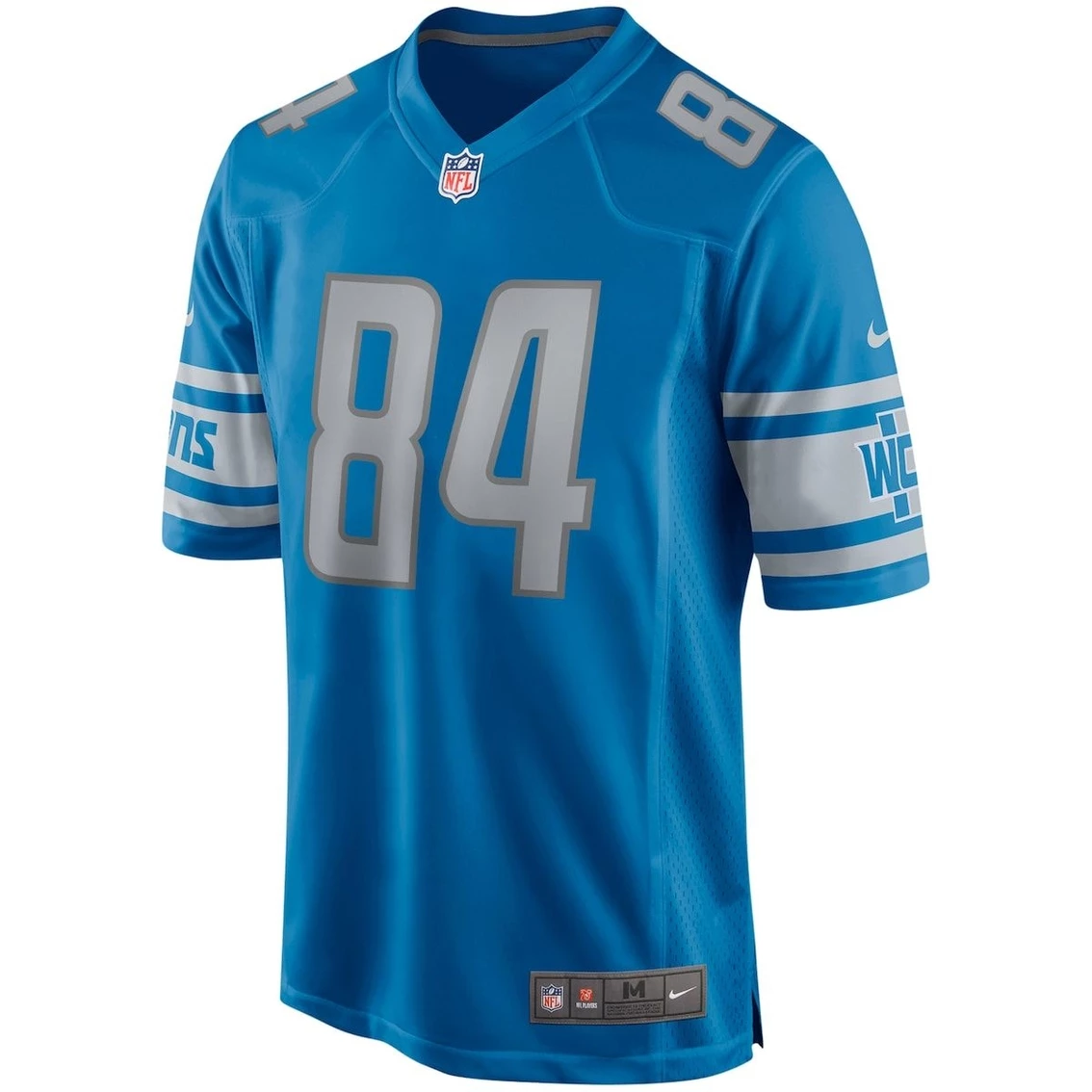 Nike Men's Herman Moore Blue Detroit Lions Game Retired Player Jersey - Image 3