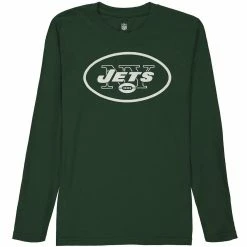 Outerstuff New York Jets Youth Team Logo Long Sleeve T-Shirt - Green