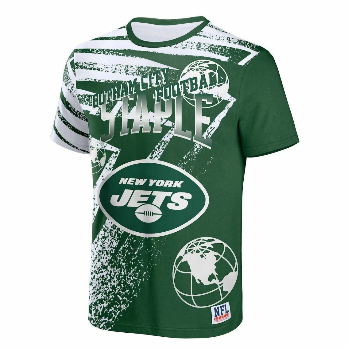 Staple Men's NFL X Green New York Jets All Over Print T-Shirt - Image 3