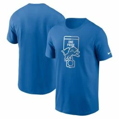 Nike Men's Blue Detroit Lions Essential Local Phrase T-Shirt