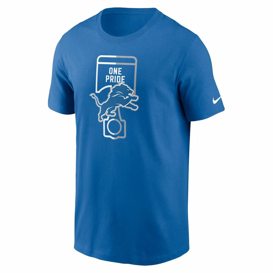 Nike Men's Blue Detroit Lions Essential Local Phrase T-Shirt - Image 3