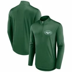 Men's Fanatics Branded Green New York Jets Tough Minded Quarter-Zip Top