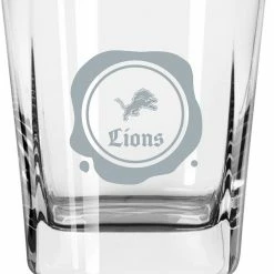 Logo Brands Detroit Lions 14oz. Frost Stamp Old Fashioned Glass