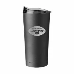 Logo Brands New York Jets 20oz. Black Powder Coat Tumbler