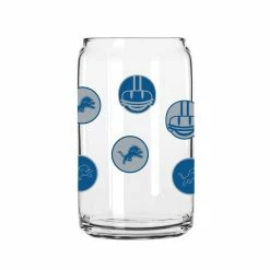 Logo Brands Detroit Lions 16oz. Smiley Can Glass