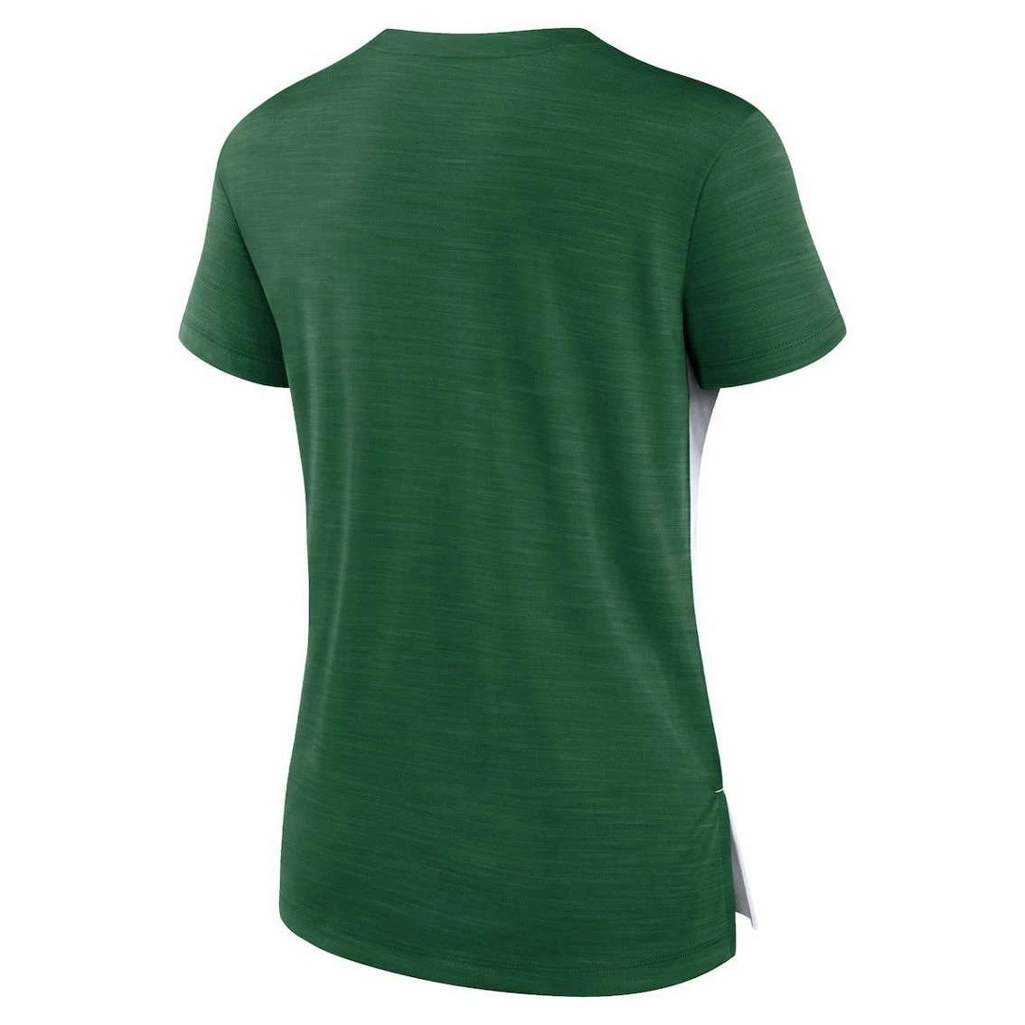 Nike Women's White/Green New York Jets Impact Exceed Performance Notch Neck T-Shirt - Image 4