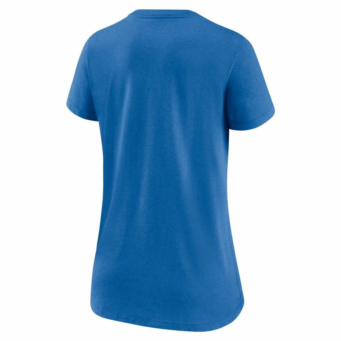 Nike Women's Heathered Blue Detroit Lions Lock Up Tri-Blend V-Neck T-Shirt - Image 4