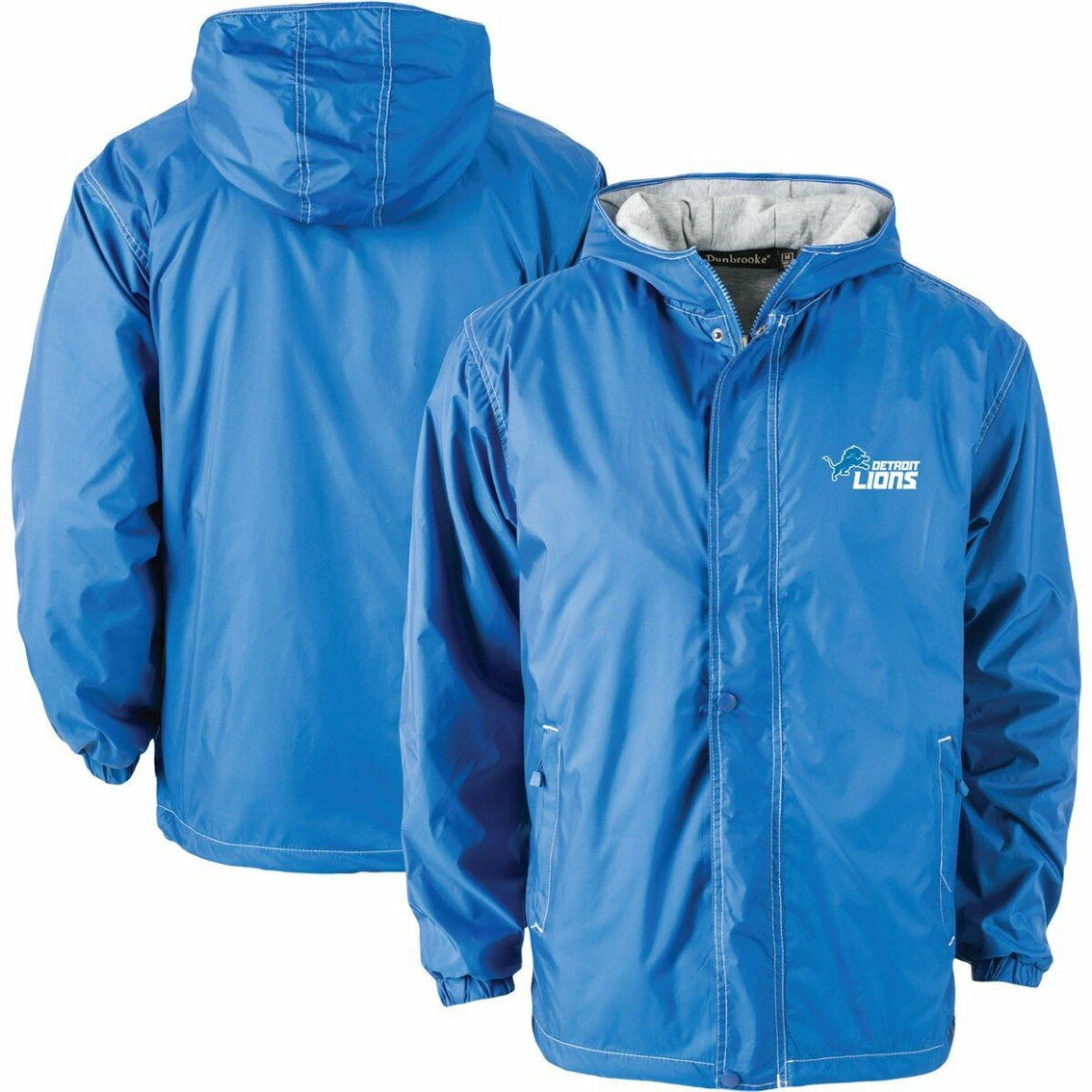 Dunbrooke Men's Blue Detroit Lions Big & Tall Legacy Stadium Full-Zip Jacket - Image 2