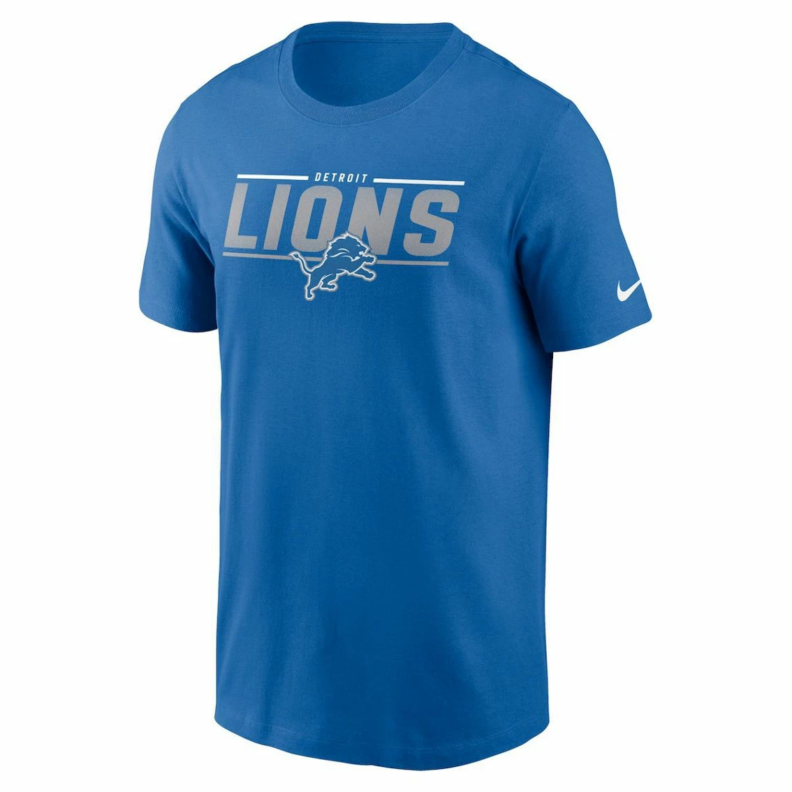 Nike Men's Blue Detroit Lions Muscle T-Shirt - Image 3